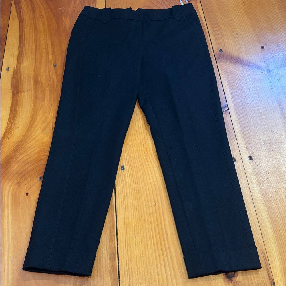 KAREN MILLEN 6 Notch Top Tailored Trousers Roll Cuff High-Waisted